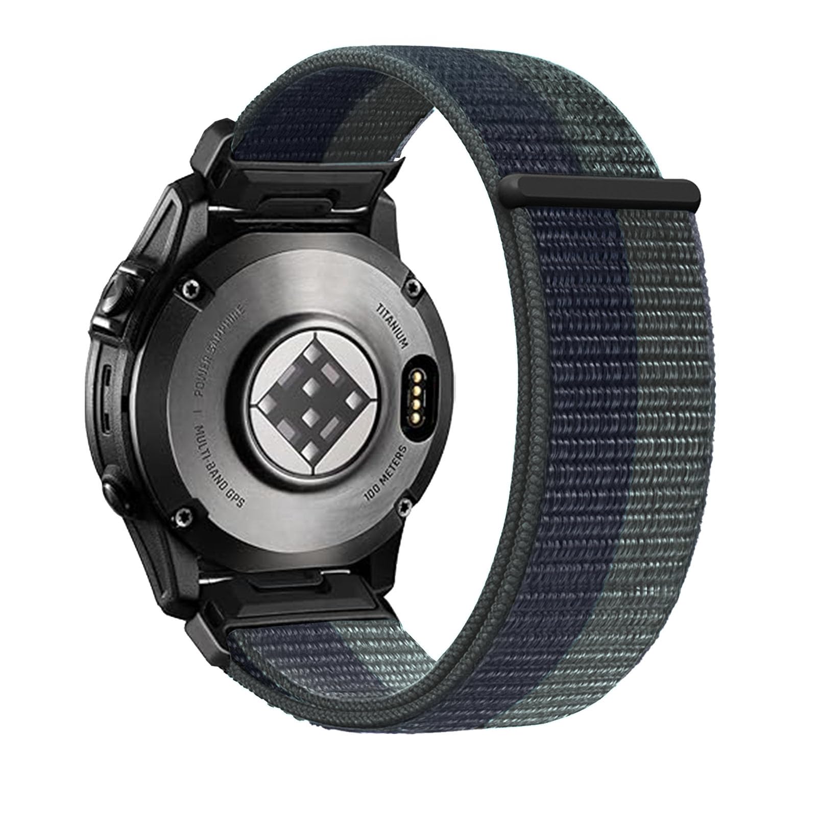 EKINGEEK 20mm Hook and Loop Nylon Watch Strap for Garmin Fenix 7S/6S/5S, Epix Pro Gen 2 42mm, Soft Quickfit Replacement Sport Band for Descent Mk3/Mk3i 43mm, Approach S70 42mm Army Green Black — image 1