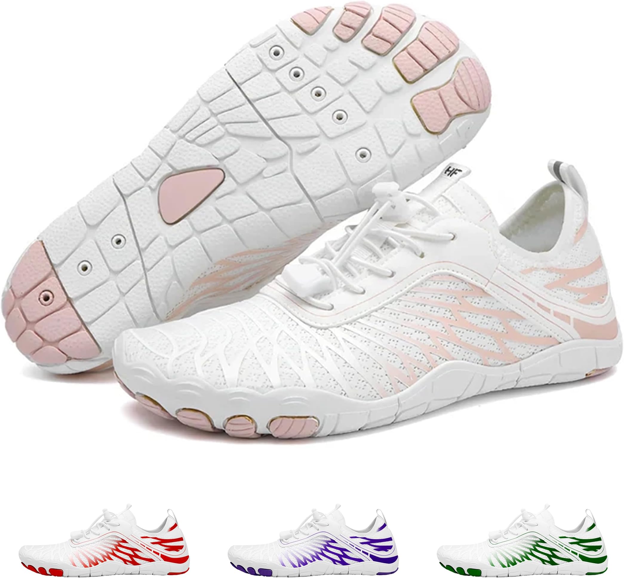HF Signature Healthy & Non-Slip Breathable Barefoot Shoesfor Women Men, Wide Toe Flexible, Lightweight Daily Wear Walking Shoes Unisex