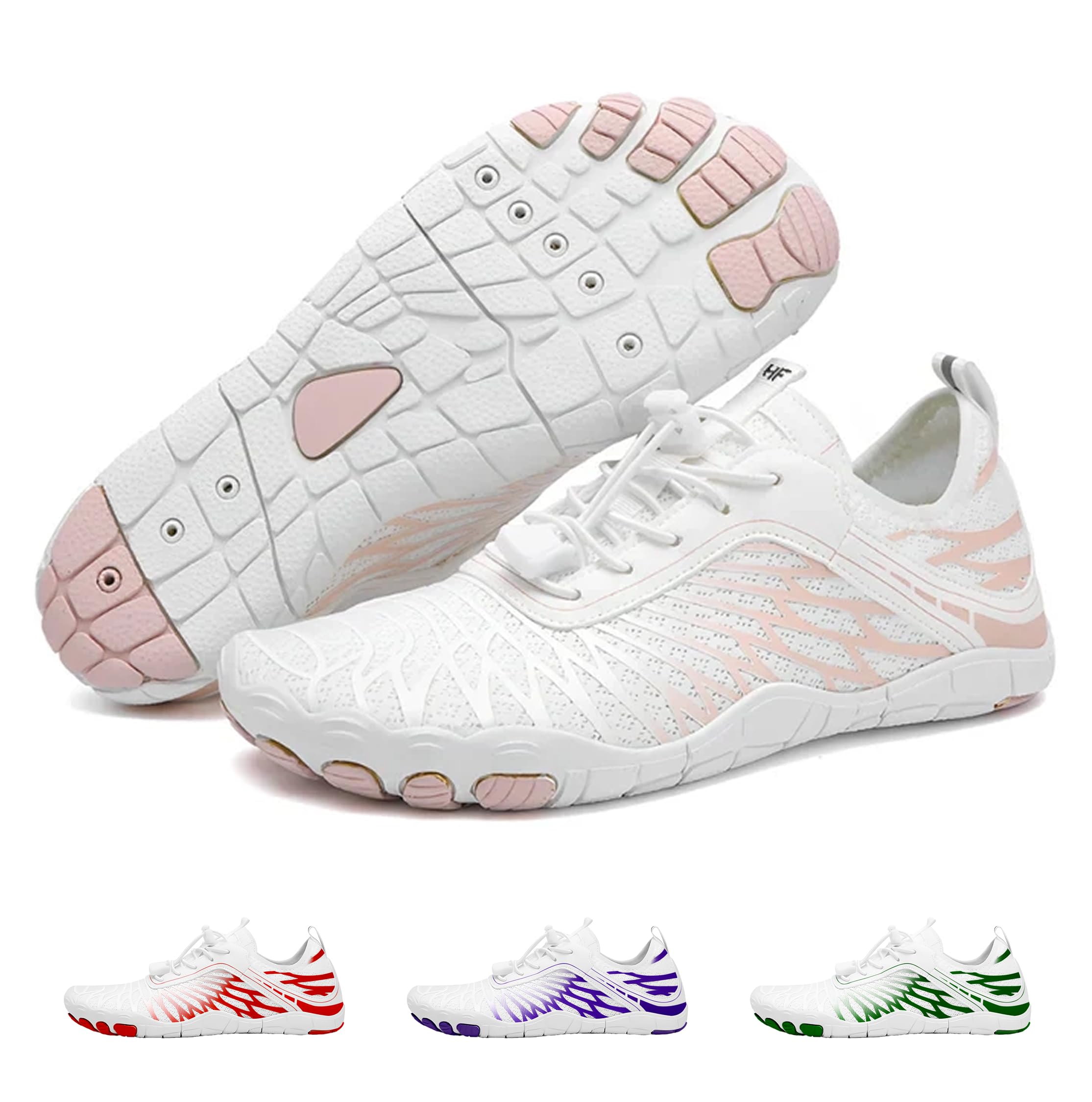 Sponsored Ad - HF Signature Healthy & Non-Slip Breathable Barefoot Shoes, Flexible Lightweight Daily Wear Walking Shoes Unisex