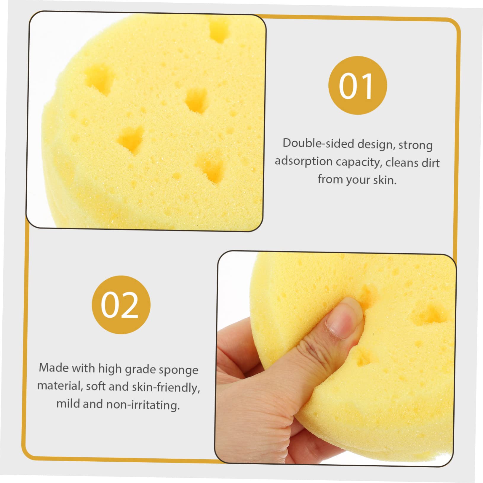 Beavorty 16piezas Esponjas De Baño Naturales Para Suaves y Exfoliantes Para Cuidado Personal y Fiestas