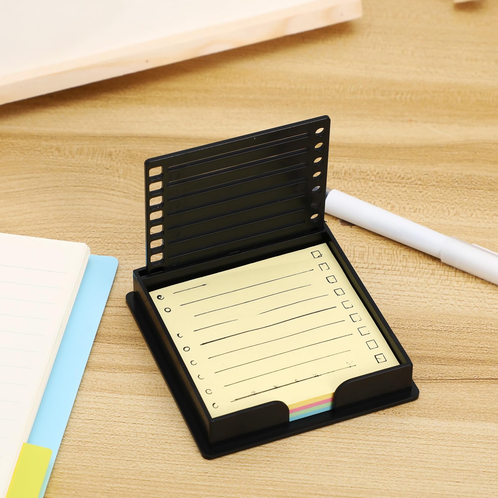 Notepad With Dispenser Post It Dispenser Shiyou-Sticky , Post It Note Holder With Line Box ...