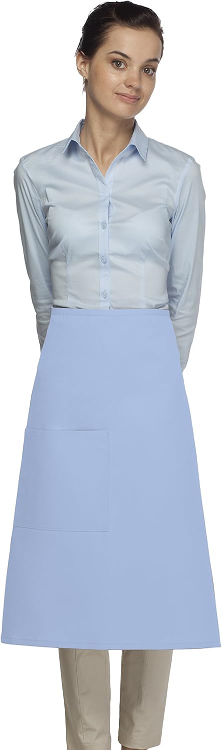 Averill's Sharper Uniforms Three Quarter One Pocket Bistro Apron with Pencil Divide 3/4 one pocket (Set of 6)
