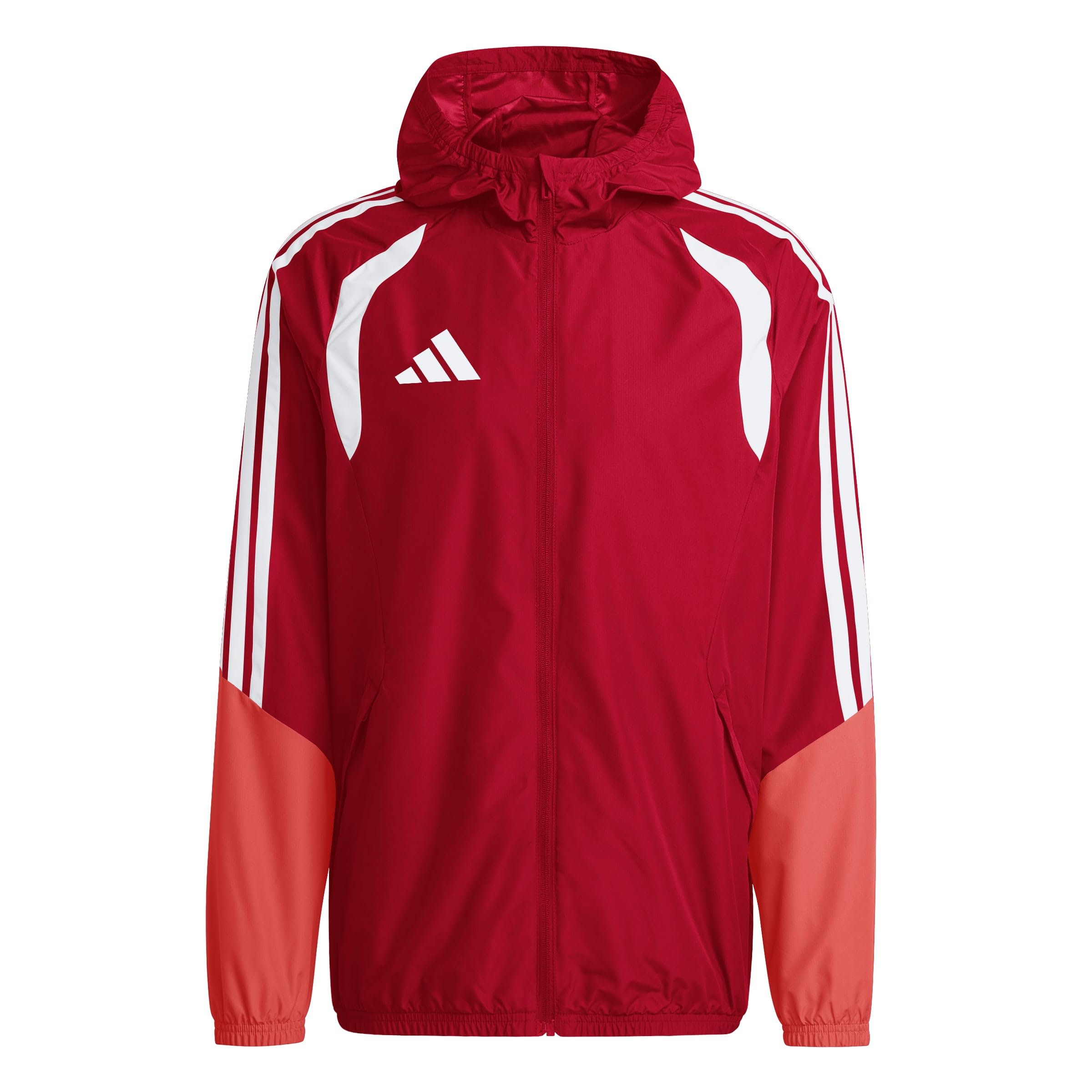 adidas Men's Tiro 26 Competition All Weather Coat, team power red 2/semi lucid red/white, XL
