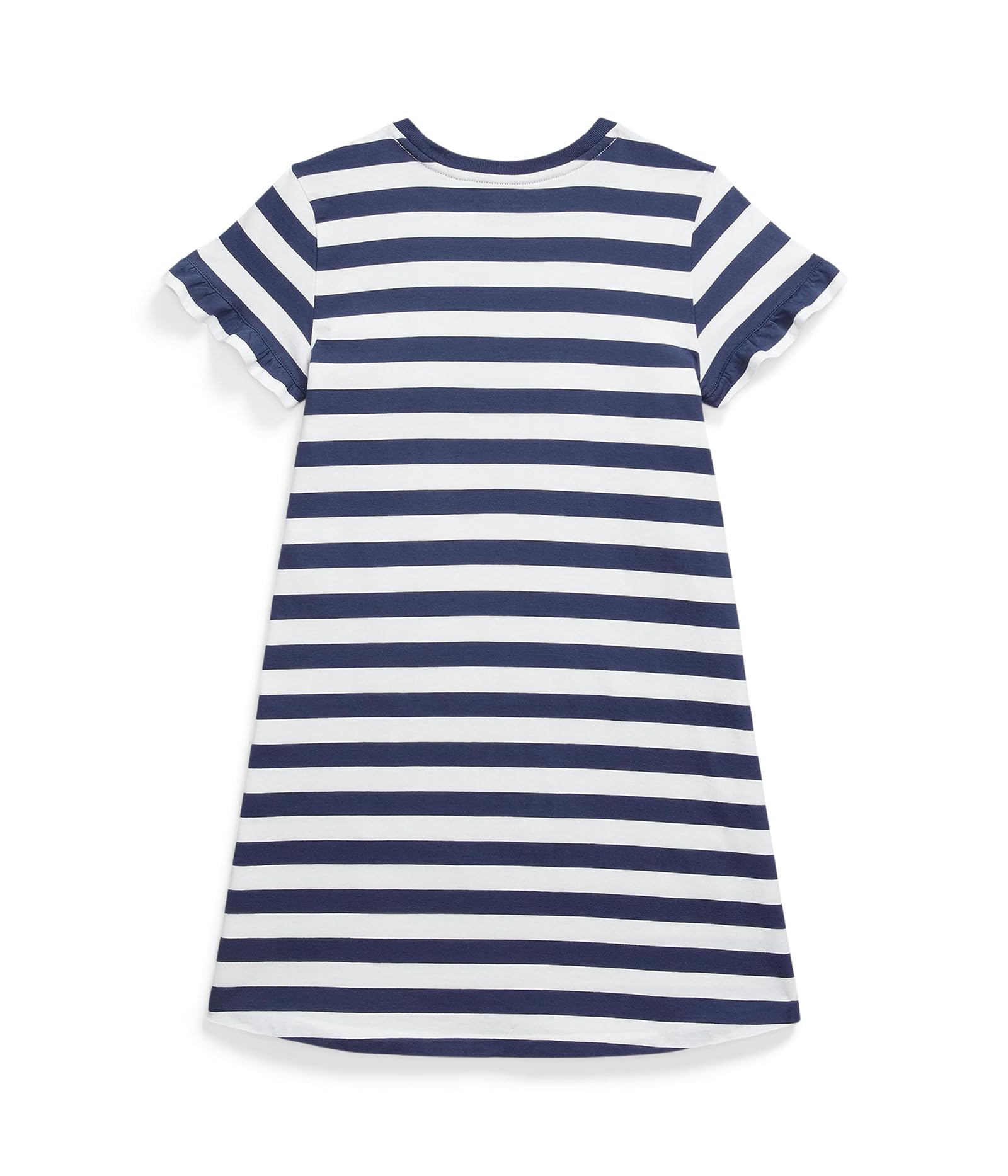 Girl's Polo Ralph Lauren Kids Striped Polo Bear Cotton Tee Dress (Big Kid) - Picture 3 of 3