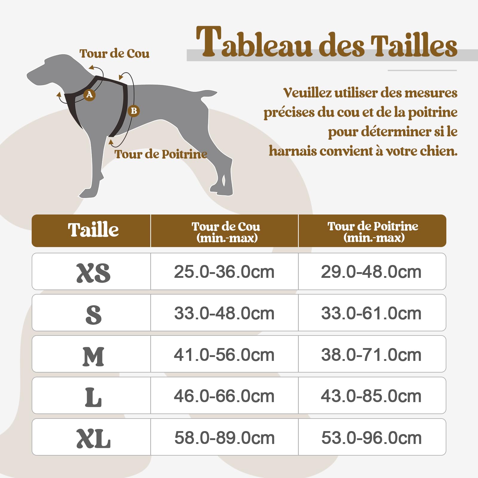 rabbitgoo Harnais Chien Anti Traction, Arnet pour Chiens avec Poignée Contrôl, Facile à Mettre, Gilet Réfléchissant Réglable avec Attache Devant, Harnais pour Chien Moyen Grand, Noir, L