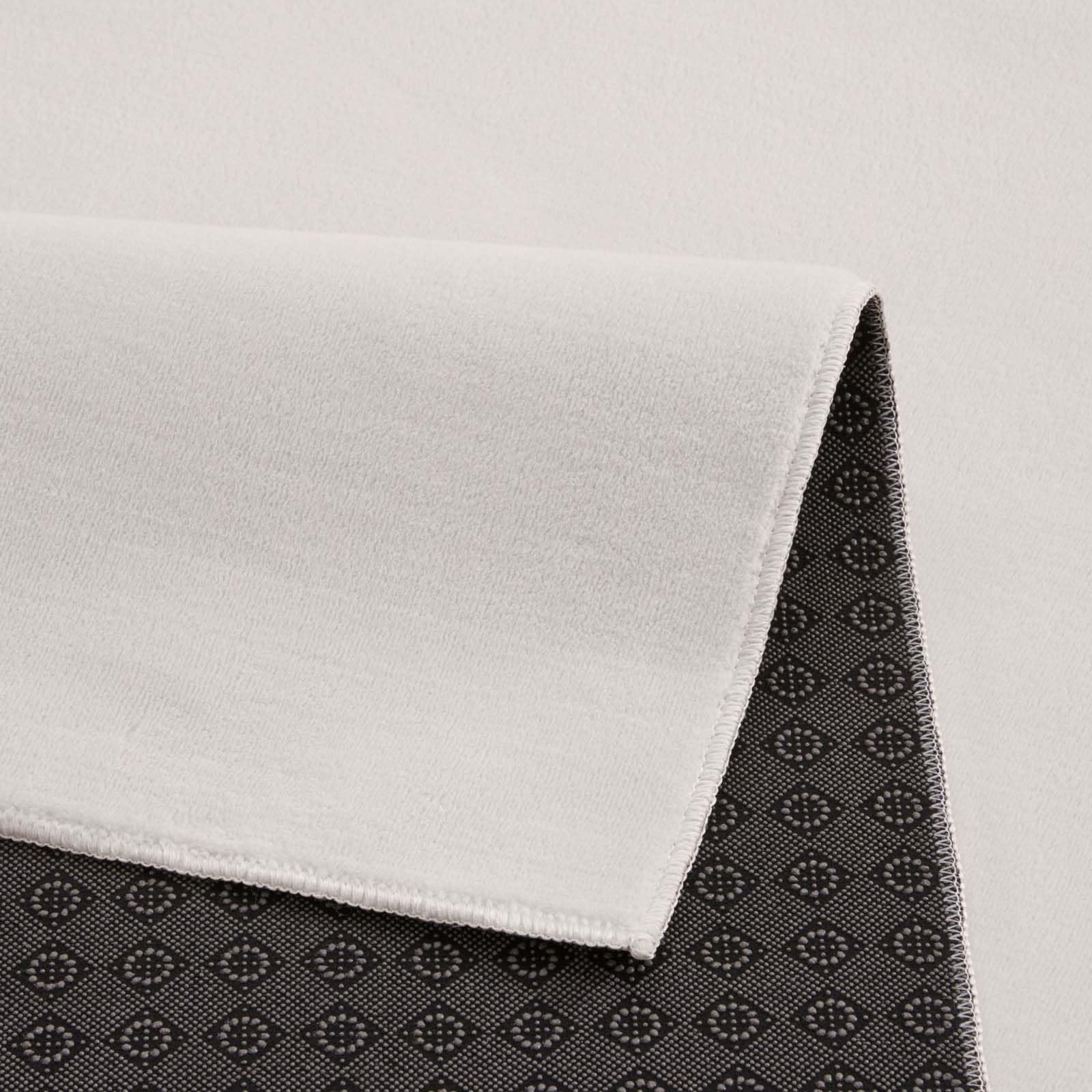 Taracarpet Teppich Kurzflor weicher Designer Uni Bodenbelag Madrid fürs Wohnzimmer, Kinderzimmer, Schlafzimmer und die Küche geeignet New Creme 240x240 cm