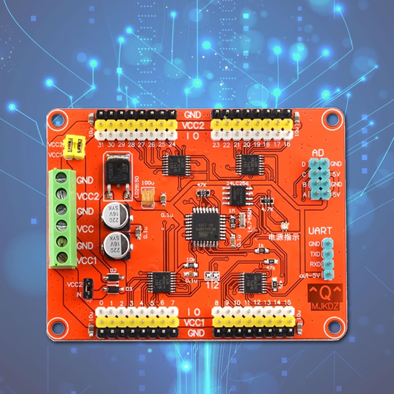 32 Channel Servo Control Board Module Servo Microcontroller Module for Robotics and Automation Projects