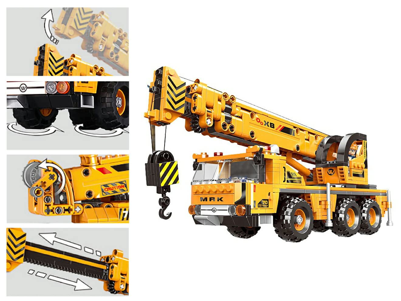 Amazon | AFM オールテレーンクレーン車 657Blocks | プラモデル 通販