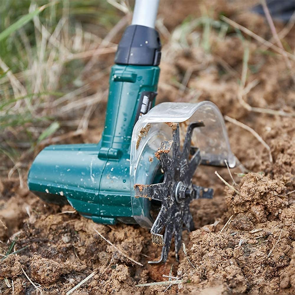 Motoculteur de Jardin, scarificateur électrique sans Fil 20 V, rotavateur portatif avec Batterie Rechargeable 1300 mAh, motoculteur électrique Portable pour Jardins, parcelles de l