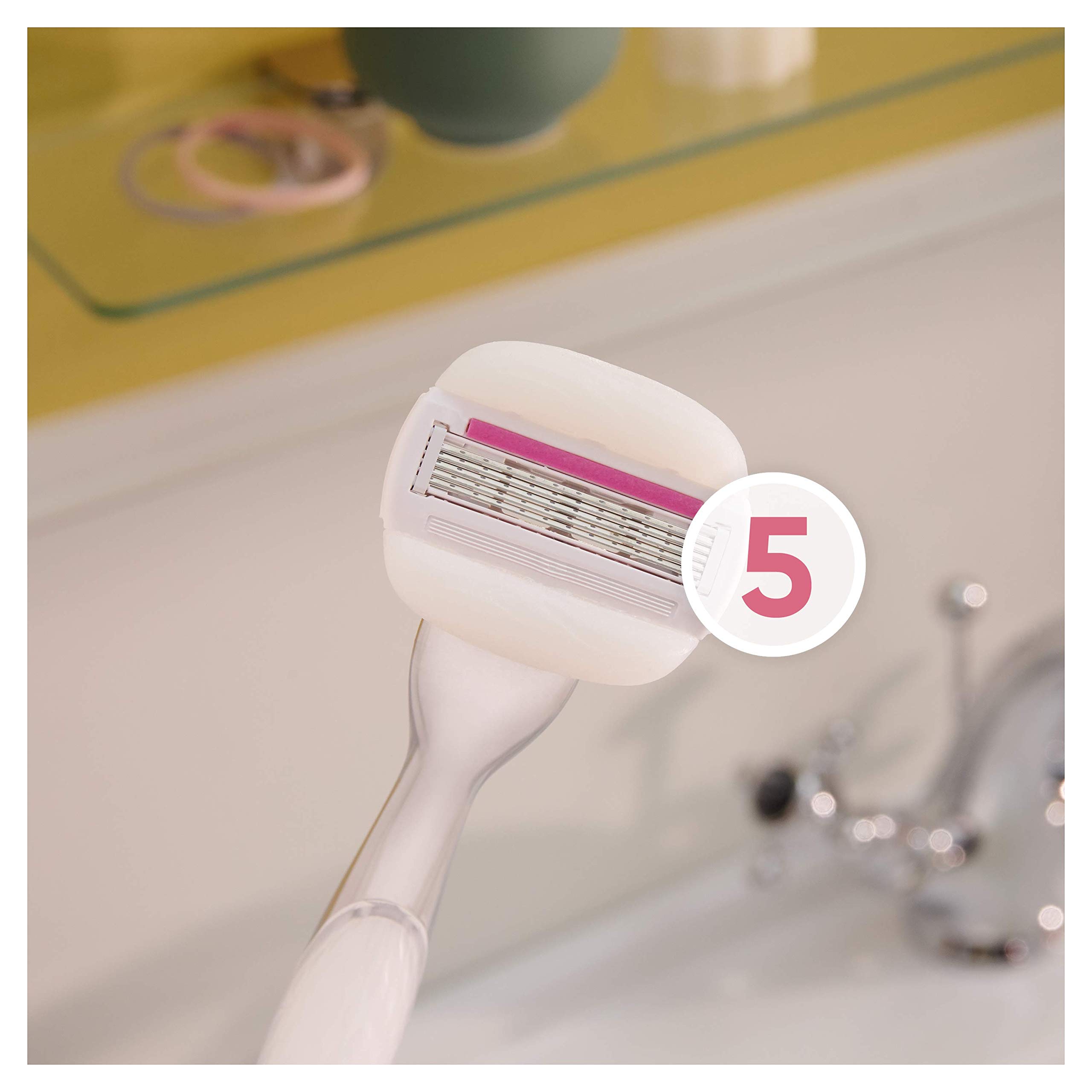 Gillette Venus Comfortglide Sugarberry golarka damska + 1 ostrze z 5-krotnym ostrzem, prezent dla kobiet