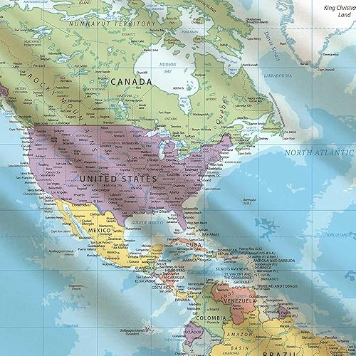 Miniatura 4 de ICTEISOM Tapiz de mapa del mundo para colgar en la pared, mapa del mundo con tapices educativos nacionales, decoración de habitación, póster de mapa