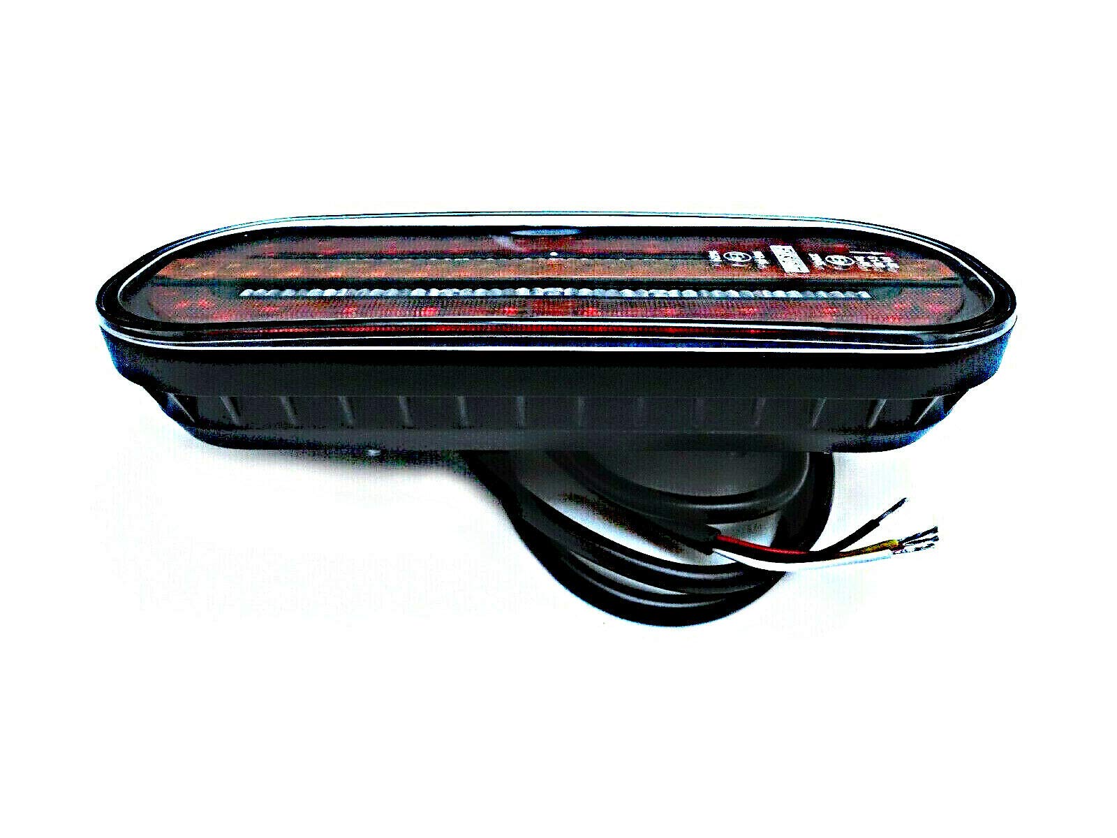 Fristom 2 luces traseras LED con 3 funciones de intermitente dinámico de 12 V 24 V para remolque