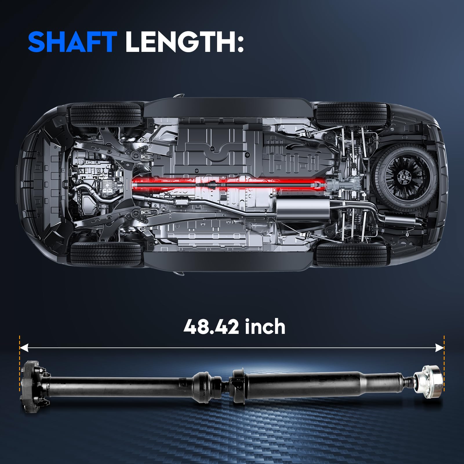 Repuesto Transmisión Jeep Eje De Transmisión Trasero (Junta CV) Para Jeep  Grand Cherokee 2011-2018 - Conexión De 6 Pernos Eje Transmisión Trasero Jeep