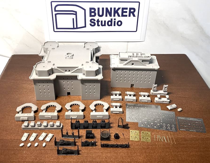 1/700 ドイツ 防空要塞フラックタワー EX版(BST7004+BST7005) ガレージキット プラモデル(BST7001) BUNKER Studio(バンカースタジオ) 1/700 ドイツ 防空要塞フラックタワー EX版 (BST7004 + BST7005
