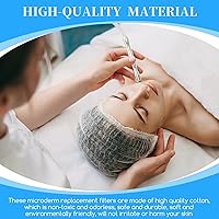 Vista 6 de 800 filtros de microdermoabrasión de 0.394 pulgadas, filtros de microdermoabrasión de repuesto, filtros de algodón para máquina