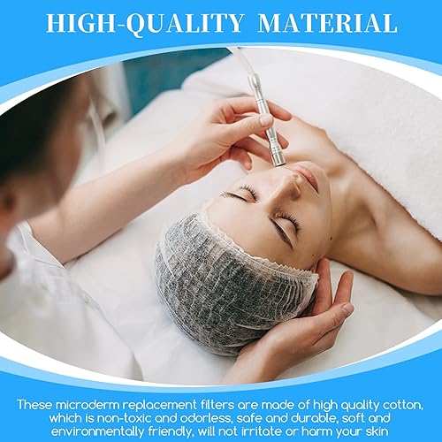 Miniatura 6 de 400 filtros de microdermoabrasión de 0.394 pulgadas (0.394 in), filtros de microdermoabrasión de repuesto, filtros de algodón para máquina de
