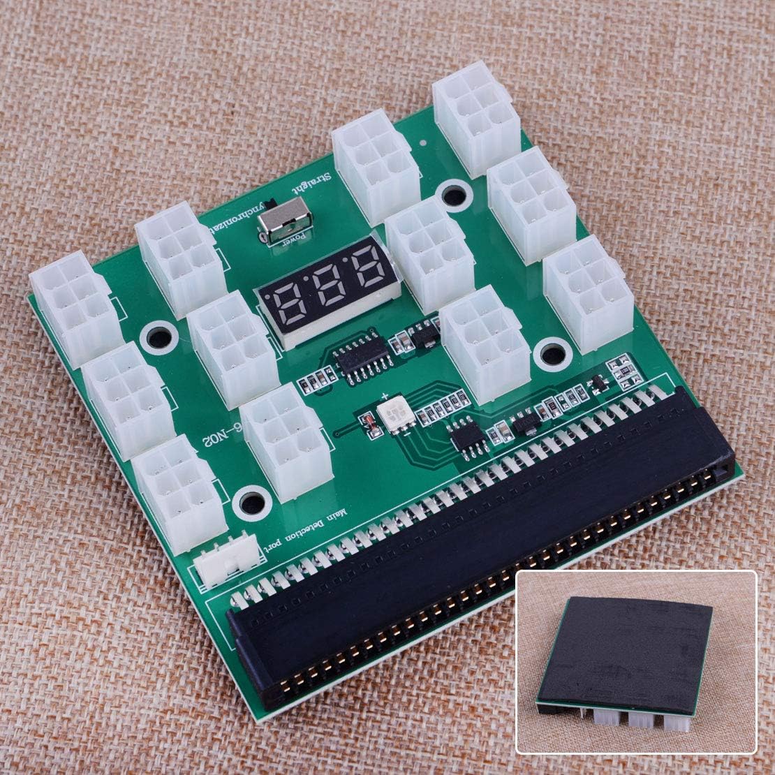 KALEA-INFORMATIQUE 1200w 750w BREAKOUT BOARD pour alimentation HP - 12 connecteurs P6 - Affichage tension - Avec synchronisation seconde alimentation - Accessoire réseau - Achat & prix