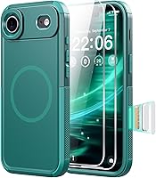 Vista 57 de Diverbox Funda para iPhone 13 [compatible con MagSafe] [con protector de pantalla] [a prueba de golpes] [a prueba de caídas] Funda de protección