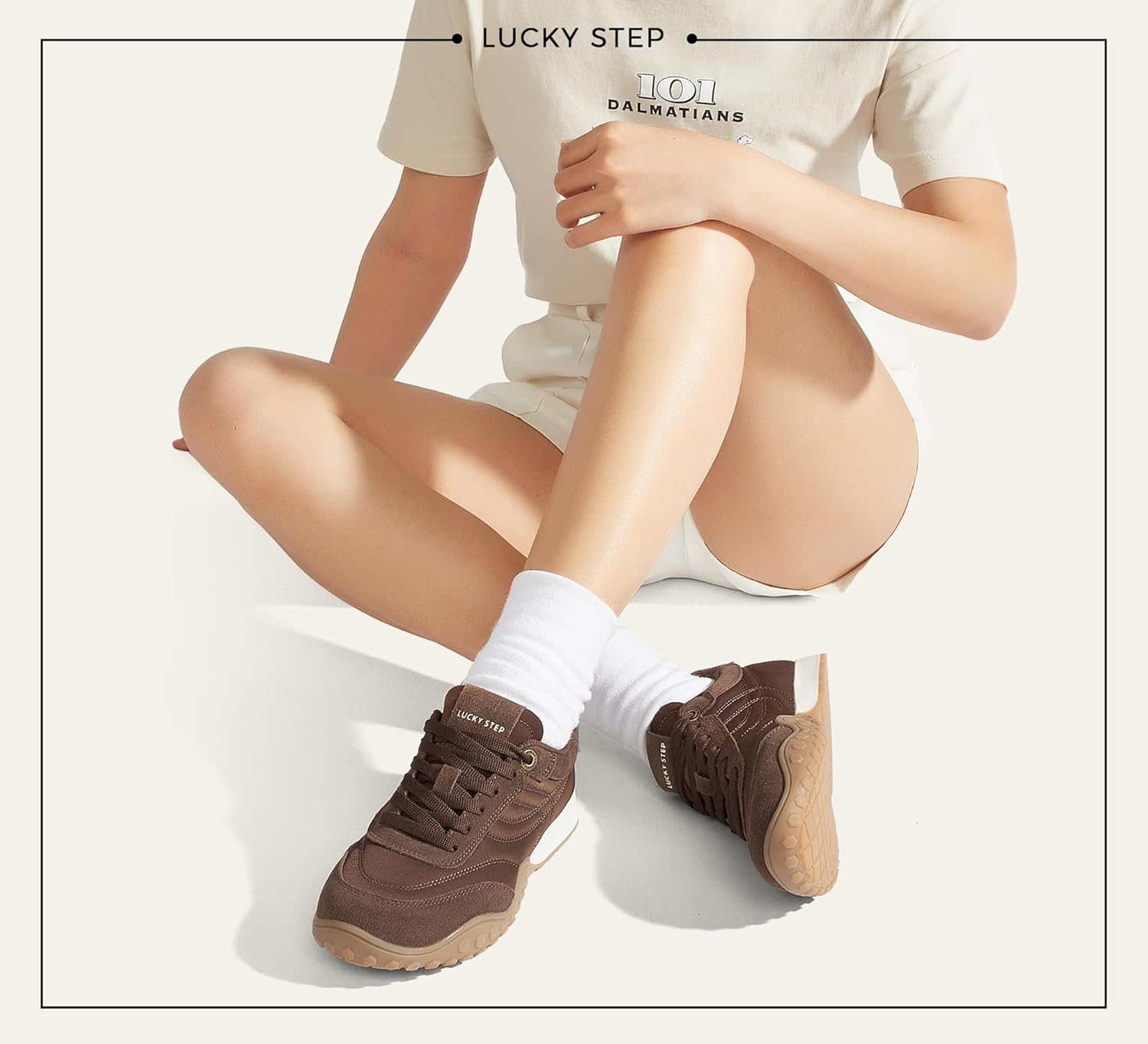 LUCKY STEP Women's Retro Walking Shoes Tennis Non Slip Platform Trainers Fashion Sneakers Work Shoes - Image 9