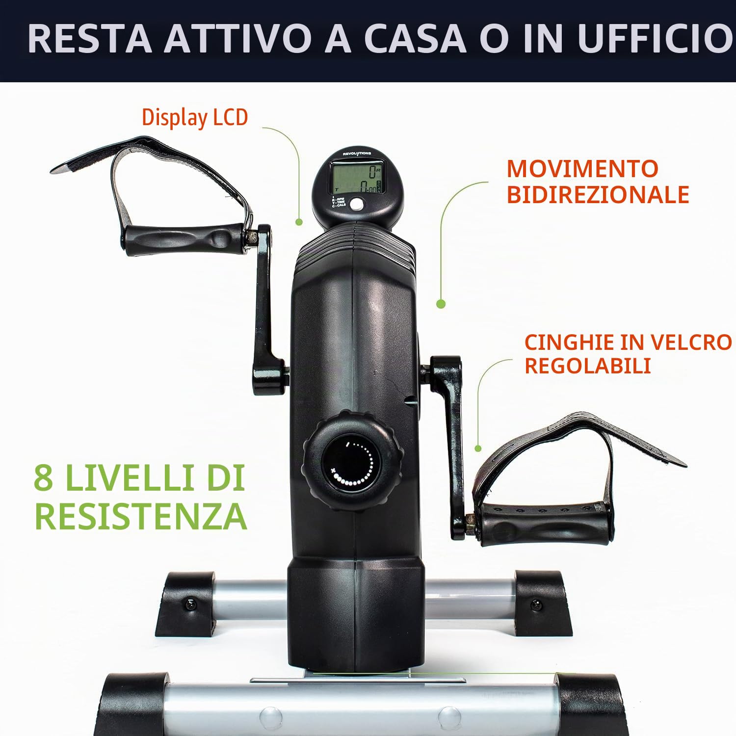 MagneTrainer ER. cyclette portatile e leggera –per allenamenti fluidi, silenziosi, per gambe e braccia facile da utilizzare a casa , aiutare la riabilitazione