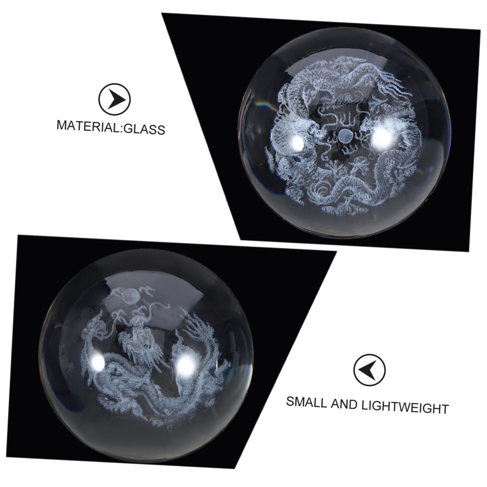 5 Series Bola De Masaje Pelota Gimnasia Cristal Ball Cristalball Bolas De Cristal Bolas De Masaje Para Ejercicios De Manos Masajeadores De Manos Al Aire Vidrio 2 Piezas X 5