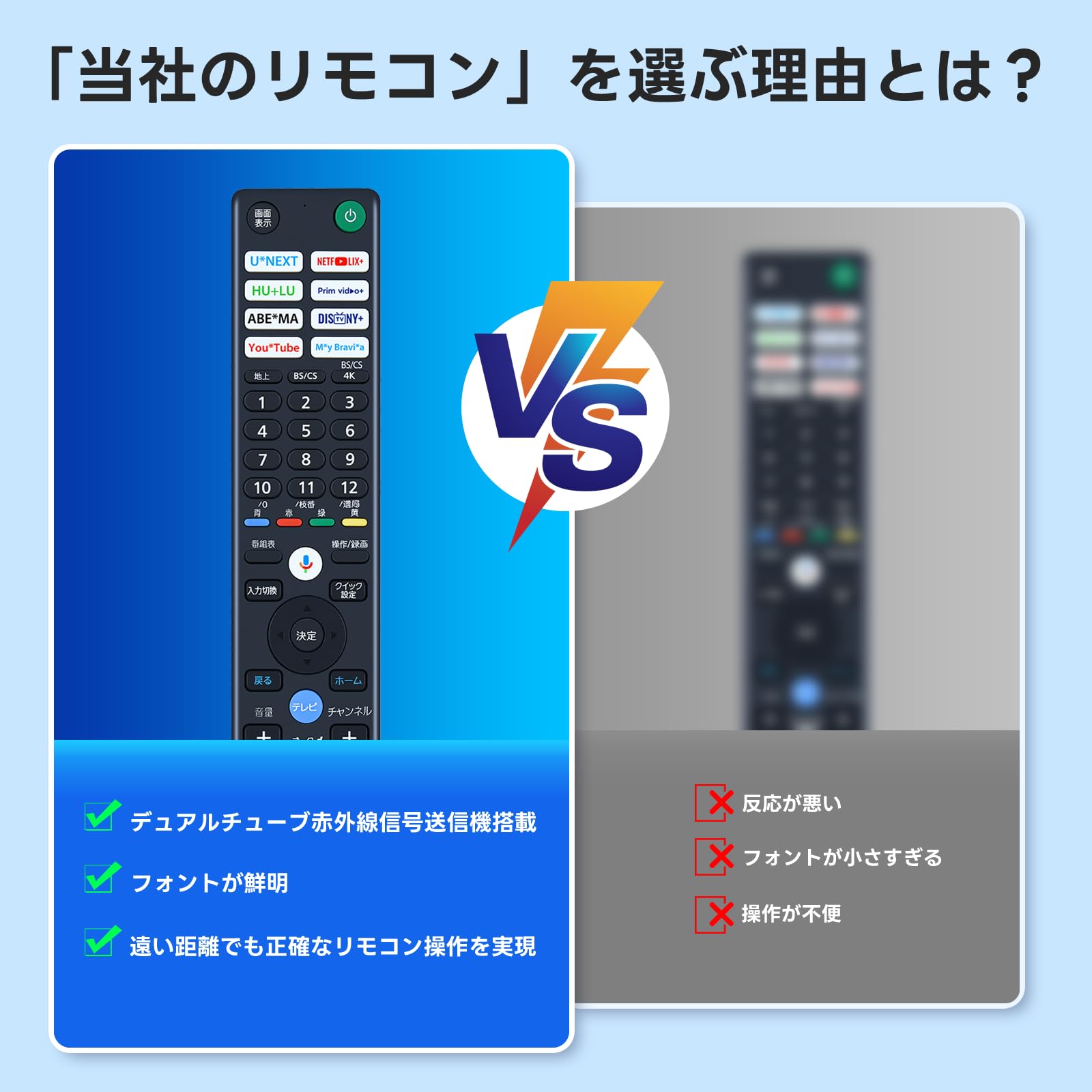 Amazon | テレビリモコン RMF-TX451J for ソニー 互換リモコン | KJ