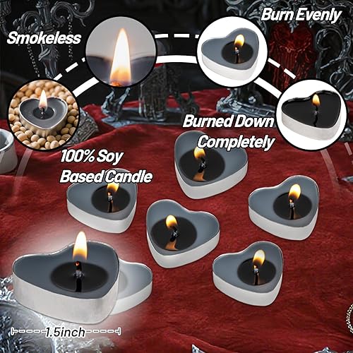 Miniatura 28 de Tealight Candles - Velas de té sin perfume, mini velas votivas con mecha de algodón para decorar el hogar, piscina, shabat, boda, emergencias, MIix