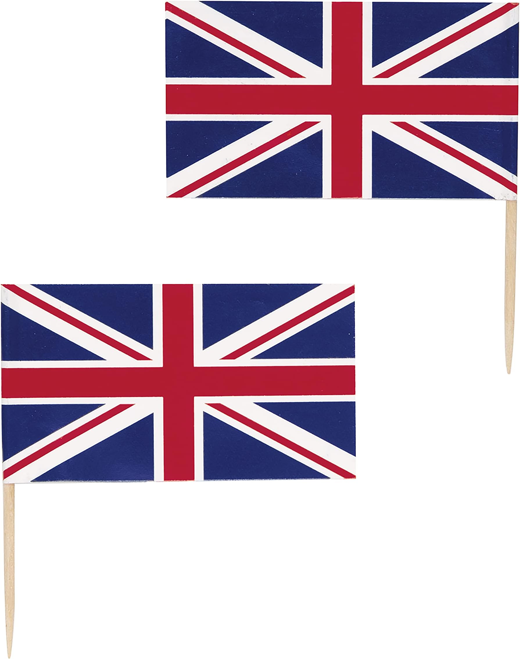 Unique Party 28800 Cupcake Toppers-Union Jack Party-Pack of 30, Multicolour