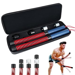 Upgraded Ropeless Battle Ropes for Home Gym, Four Adjustable Weight Levels, Weighted Workout Ropes for HIIT, Cardio and Strength Training Fitness Equipment - Amazon product rated Grade A