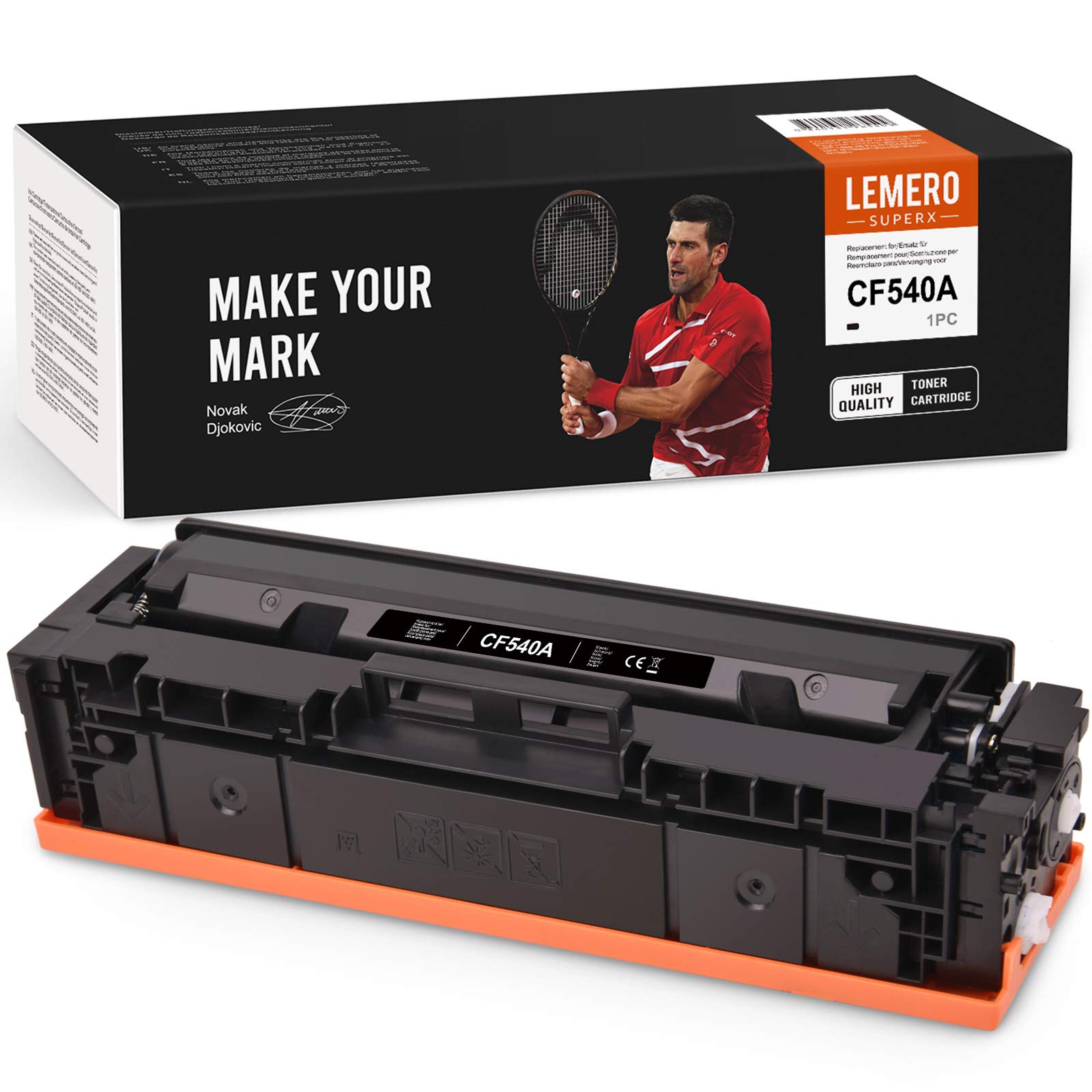 LEMERO SUPERX 203A Compatible with HP 203A CF540A Toner Cartridges for HP Color Laserjet Pro M454dn M454dw MFP M479dw M479fdn M479fdw Printer (1 x Black)