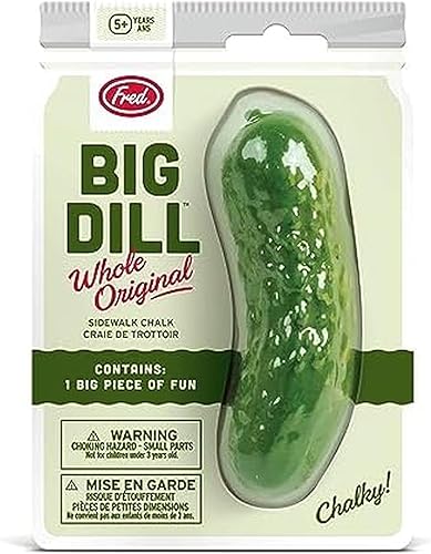 Genuine Fred BIG DILL, tiza para acera de pepinillos