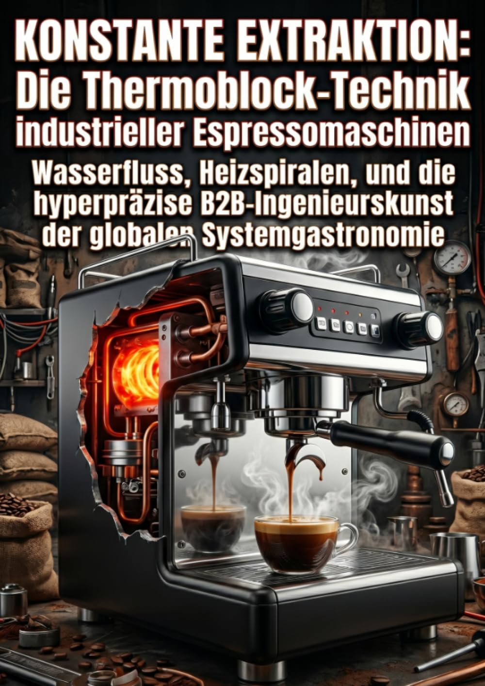 Konstante Extraktion: Die Thermoblock-Technik industrieller Espressomaschinen: Wasserfluss, Heizspiralen, und die hyperpräzise B2B-Ingenieurskunst der globalen Systemgastronomie