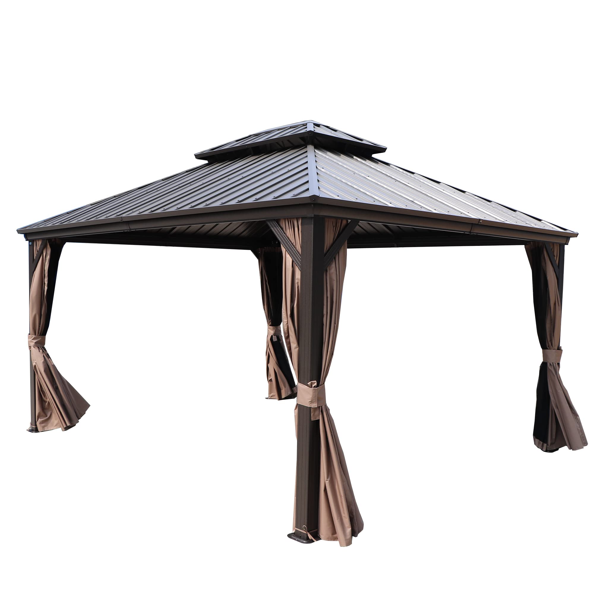 Amazon.com : Kozyard Caesar 12'x14' Hardtop Gazebo - Permanent