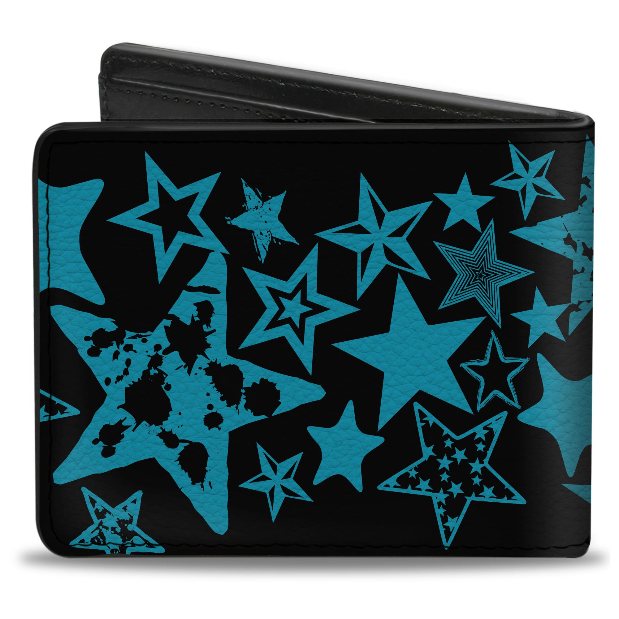 Buckle-Down Men's Wallet, Bifold, Stargazer Black Blue, Vegan Leather, Multi, 4.0