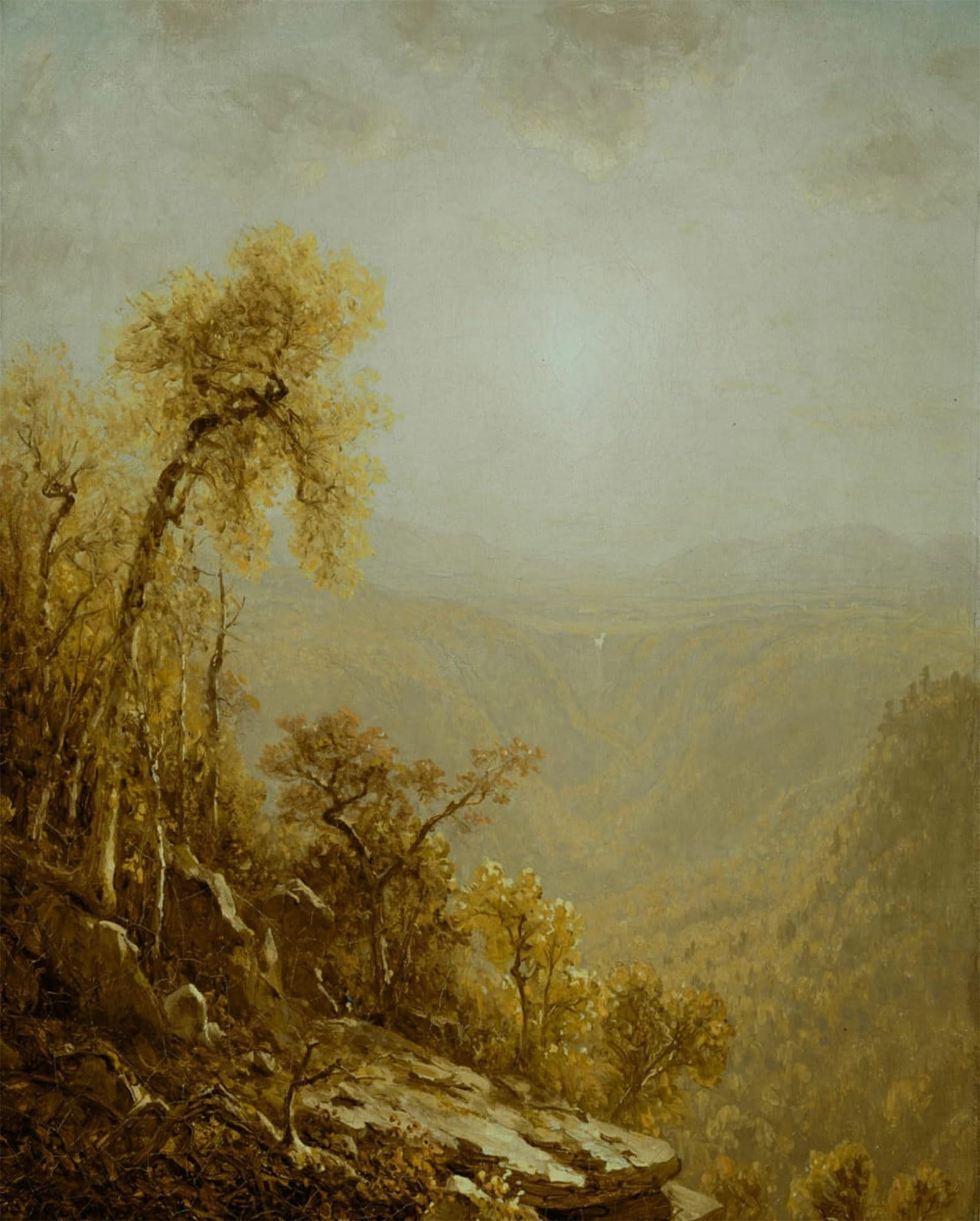 ARTXLXXBN Famous Prints Artwork Pictures Poster Painting Art Kauterskill Cloveatskill Mountains by famous artist Artwork Landscape Pictures for Home Decor 60x90cm