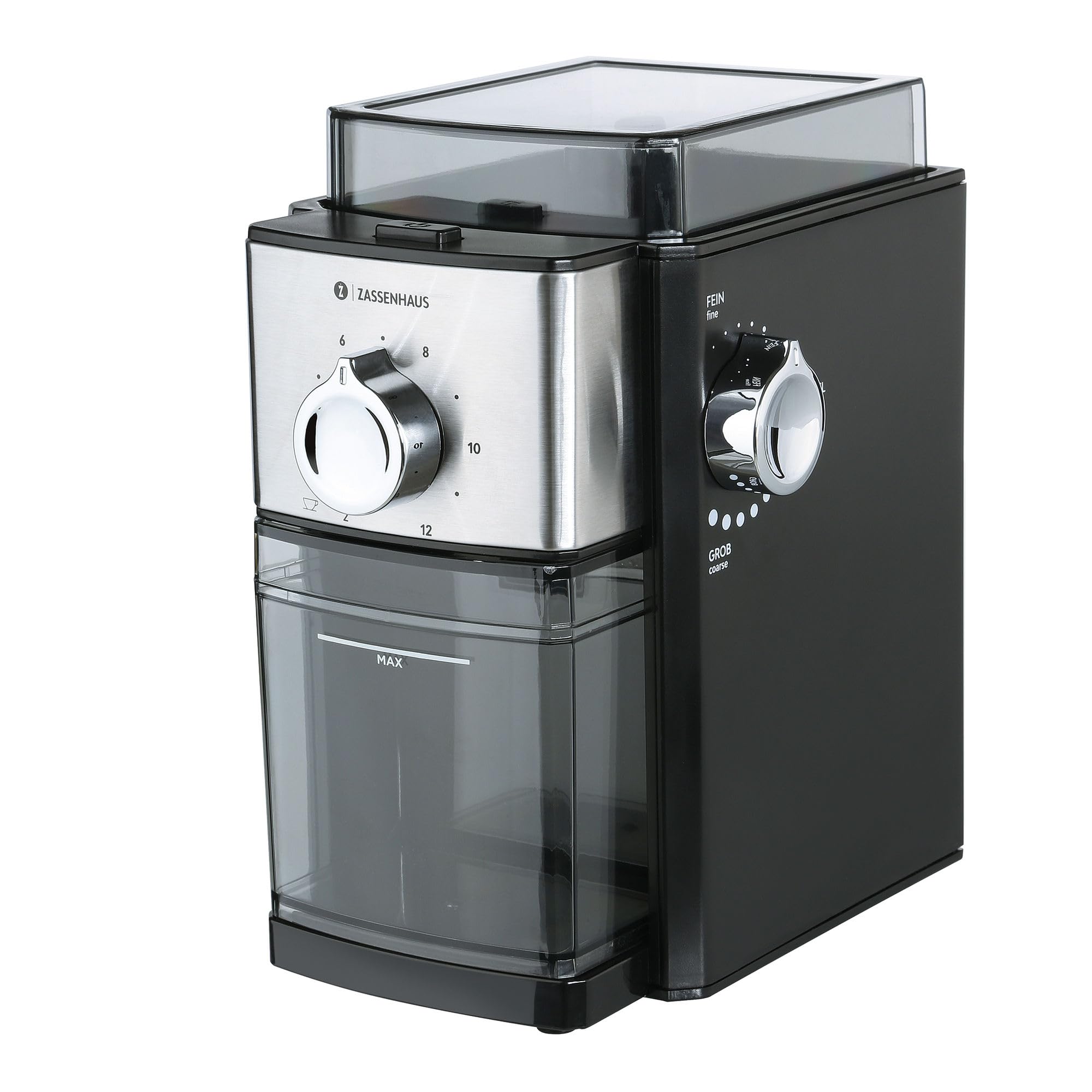 Zassenhaus Molinillo de café eléctrico KINGSTON acero molinillo automático