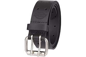 Men's Leather Double Prong Black Work Belt: A Sleek and Durable Accessory