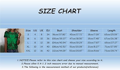 Miniatura 4 de St Pattys Day Shirts for Women Soft St Paddys Day Shamrock Clover Leaf T Shirts Tee Tops Novelty Funny Tshirts Blouse