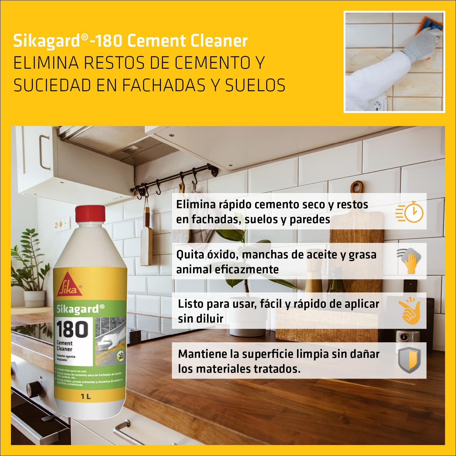 Sikagard-180 Cement Cleaner 1 l Azul