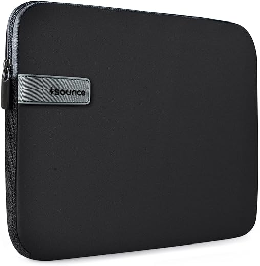 Sounce Protective Laptop Bag Sleeve fits Upto 14.1" Wrinkle Free, Padded, Water Resistant Light Neoprene case Cover Pouch,...