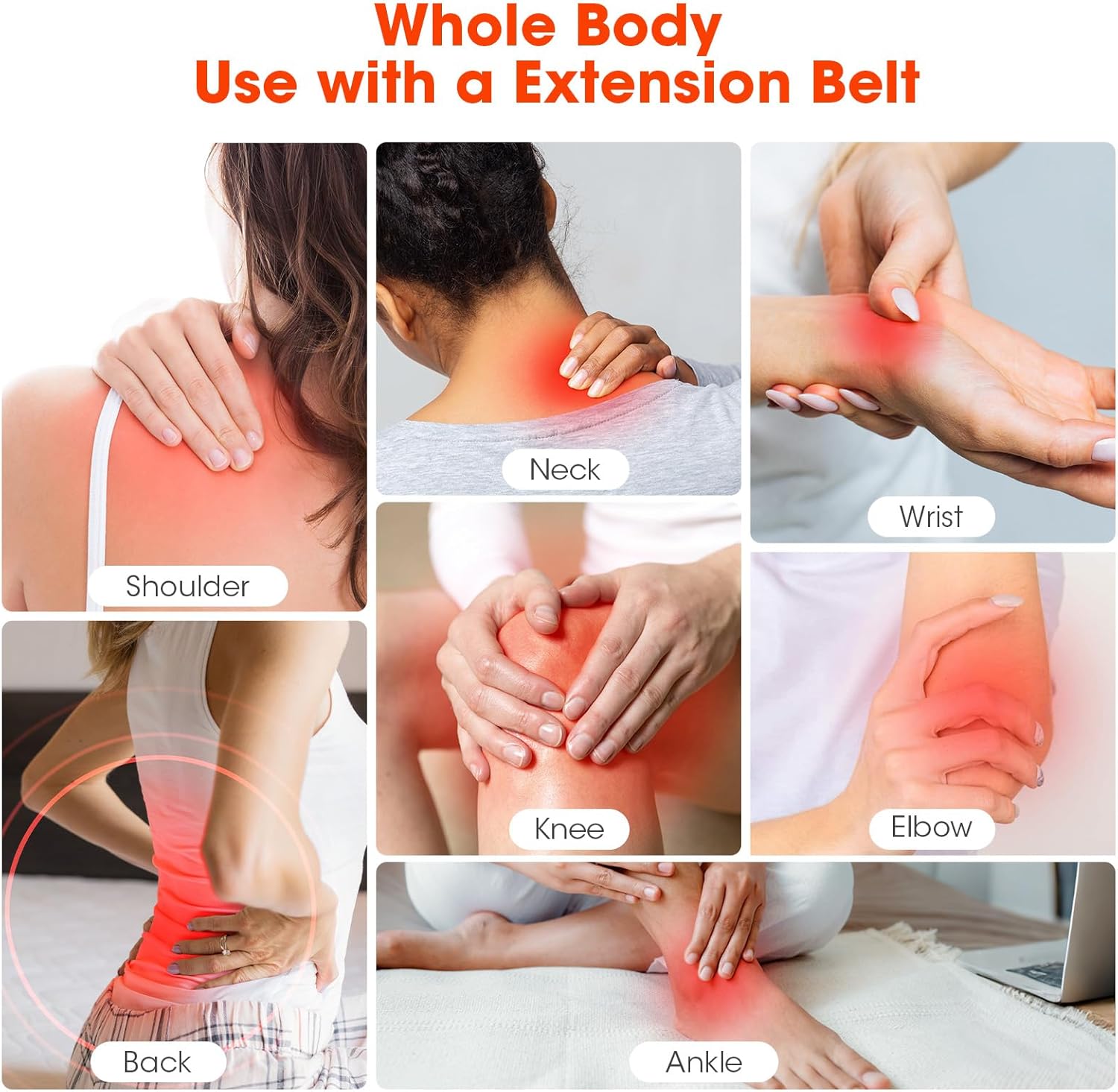 Red Light Therapy for Body，3 in 1 Multifunctional Removable Red Infrared Light Therapy Lamp, 660nm & 850nm Red Light Therapyfor Body and Face, Back, Leg, Waist with Adjustable Stand - Image 6