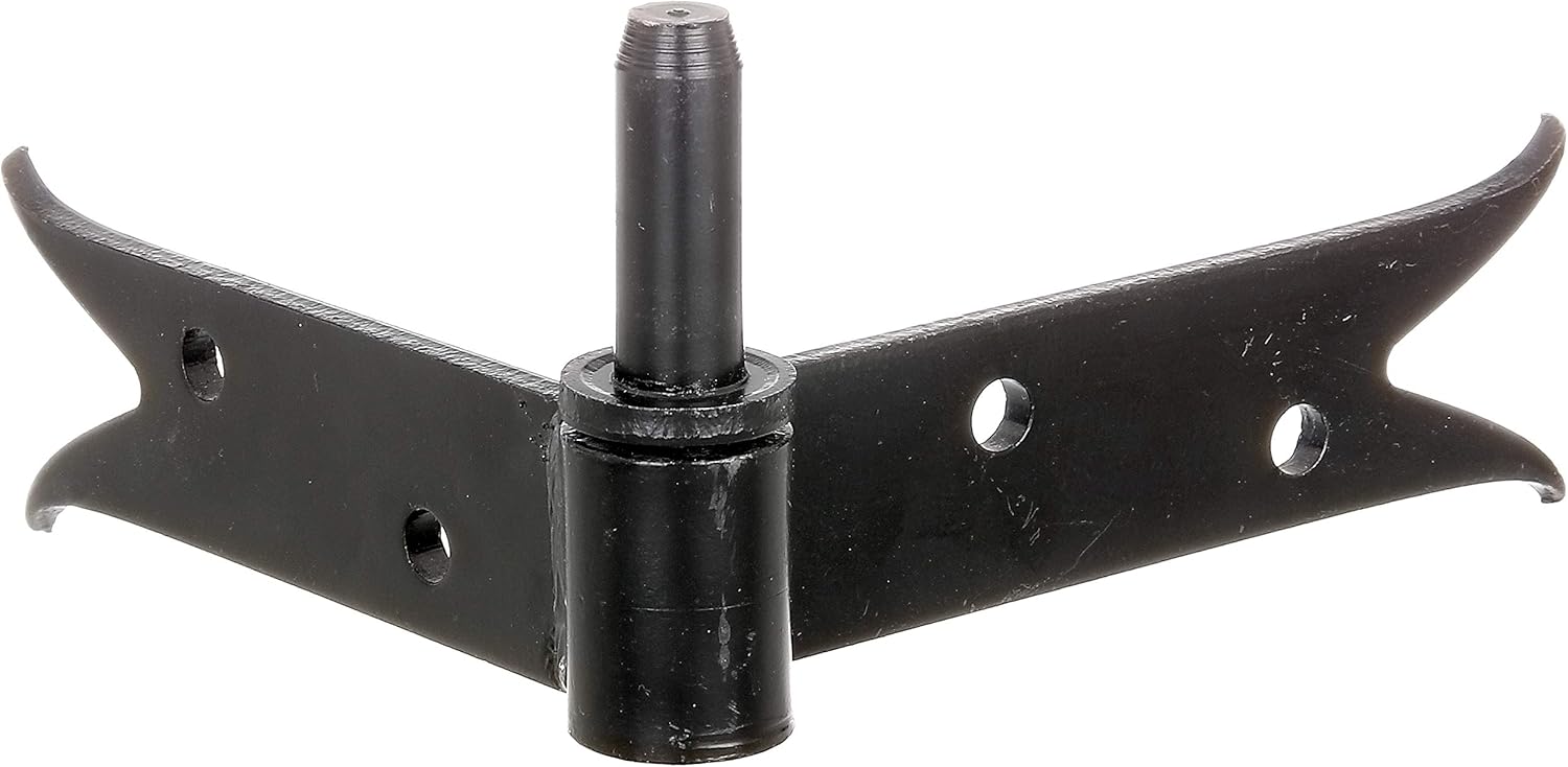 Gah-Alberts 306564 Corner Clamp Screw-On Carp Tail Shape Pin Diameter 14 mm Shank L 120 x 140 mm Height: 35 mm Black Lacquered