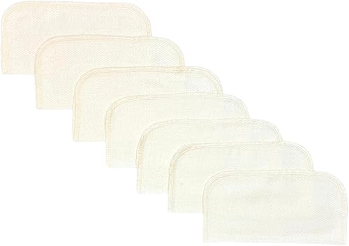 Miniatura 2 de Gina's Soft Cloth Shop Toallitas lavables de franela orgánica de 1 capa, 8 x 8 pulgadas, paquete de 10 unidades cosidas con hilo de algodón a juego,
