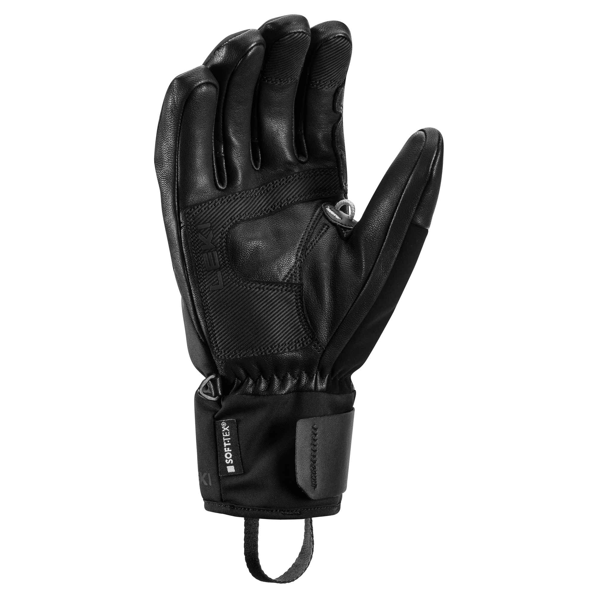 LEKI Hevon Thermo 3D Black - Guanti da sci, misura 8