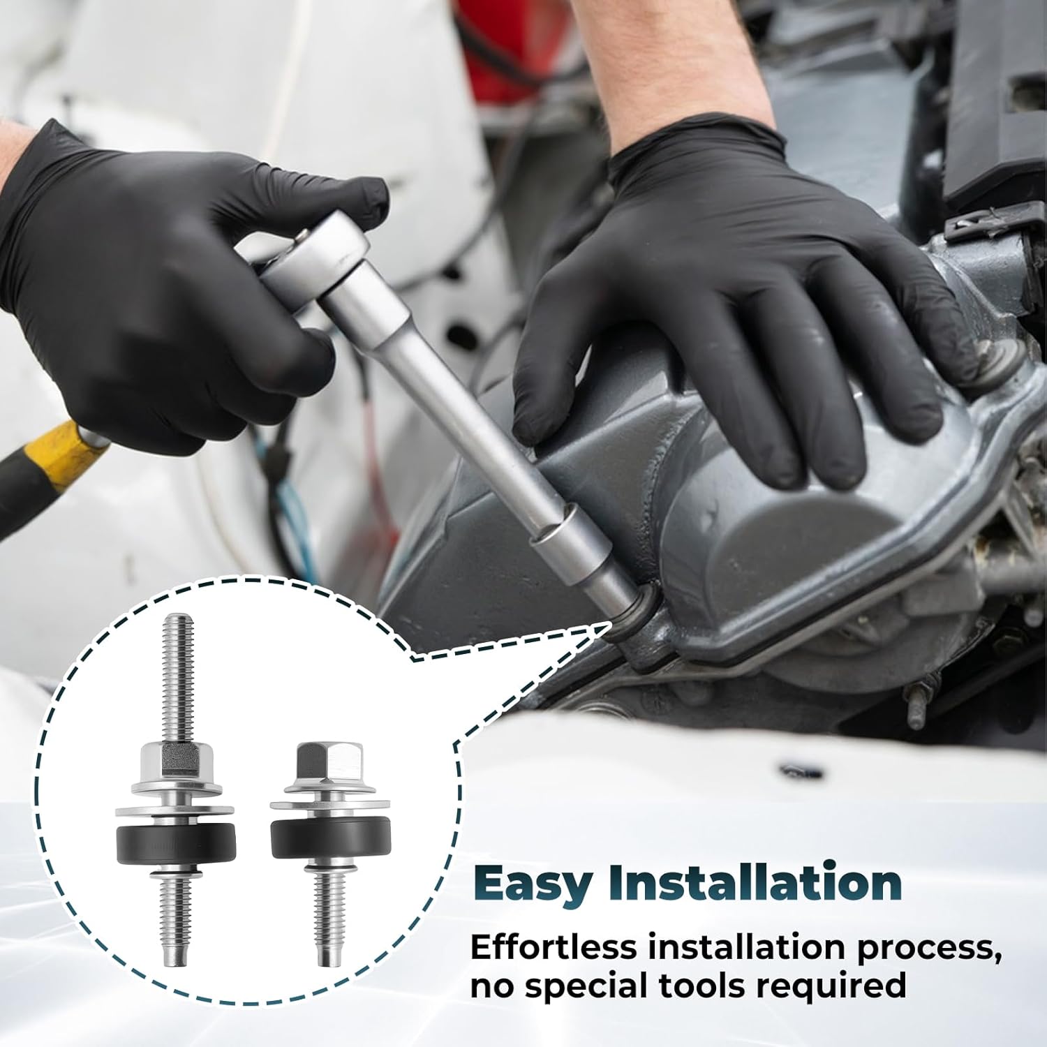 12 PCS 4C3Z-6C519-AA Valve Cover Bolt Compatible with Ford 6.0 Diesel F250 F350 E350 E450 2003-2010, Valve Cover Bolt Complete Set one Side Long and Short