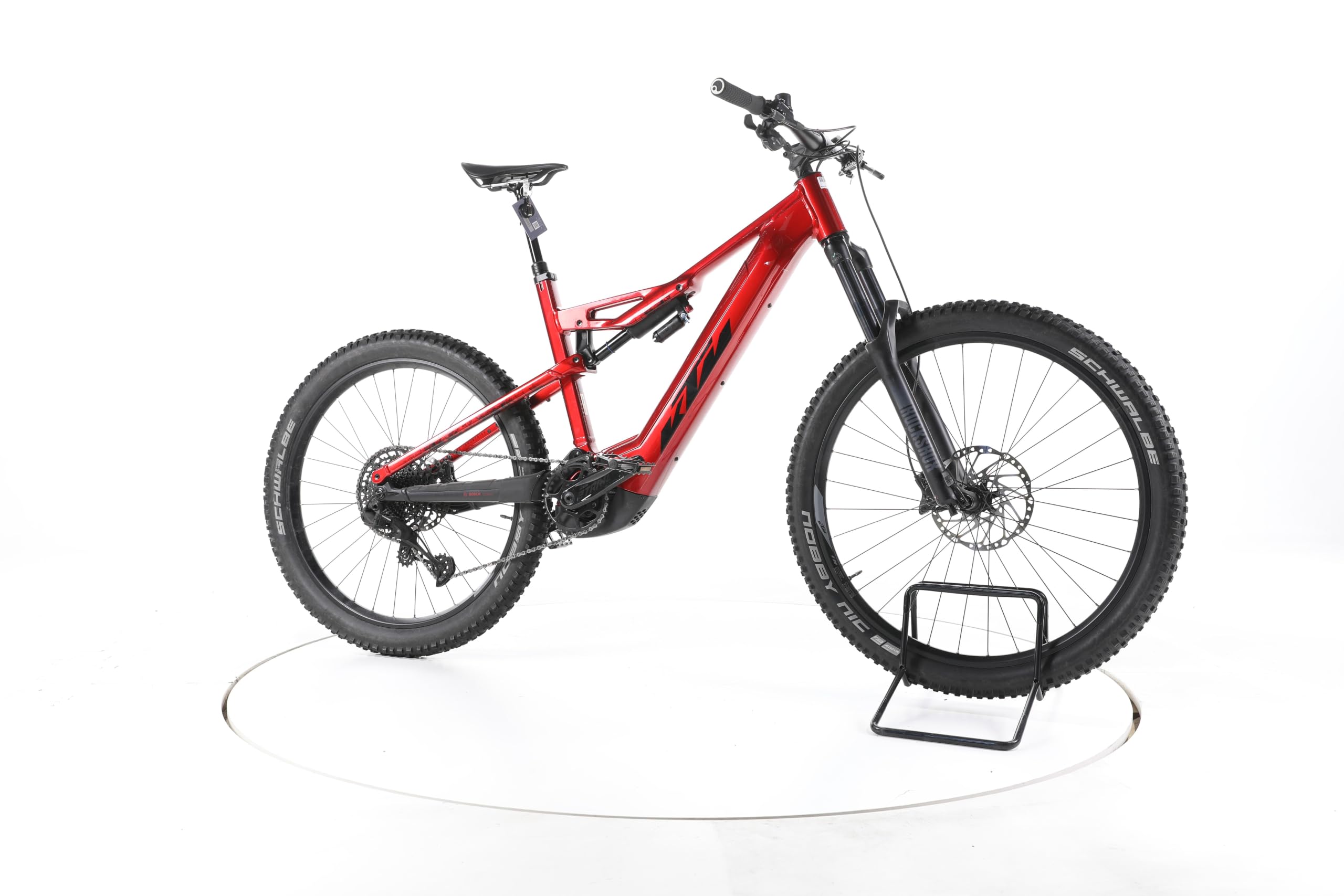 KTM E Bike Macina Kapoho 7973 E-Bike Fully Damen Herren 29/27,5 Zoll Elektrofahrrad, 85 Nm 750 Wh, 12 Gänge, RockShox Federgabel Hydraulische Scheibenbremse 184-194 cm rot (Generalüberholt)
