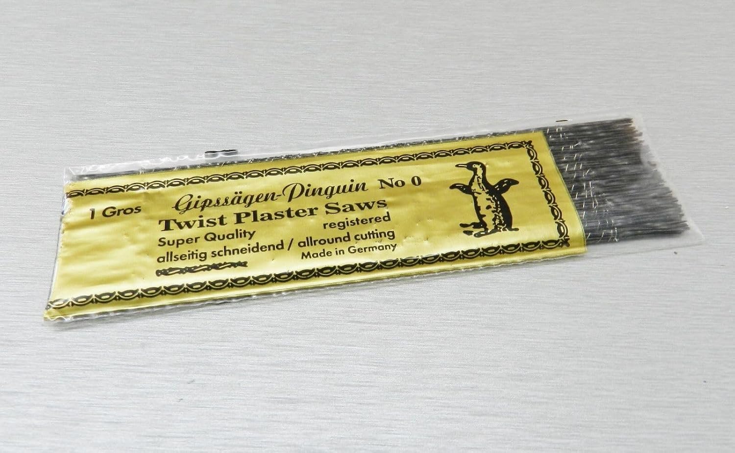 Spiral Wax Saw Blades for Plaster Wood Plastic #0 Pinguin-Germany 144 Sawblades