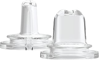 Dr. Brown’s Milestones Options+ Sippy Spouts, Narrow, Soft 100% Silicone Baby Bottle Sippy Spout, 6m+, 2 Count (Pack of 1)