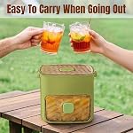 Portable Freezer Ice Maker with Ice Bin Fast, ICES Cube Tray with Storage Drawer, 48 Grid Push Type ICES Maker, Portable Press-Style ICES Box for Effortless Ice Making & Storage for Home Use (Green)