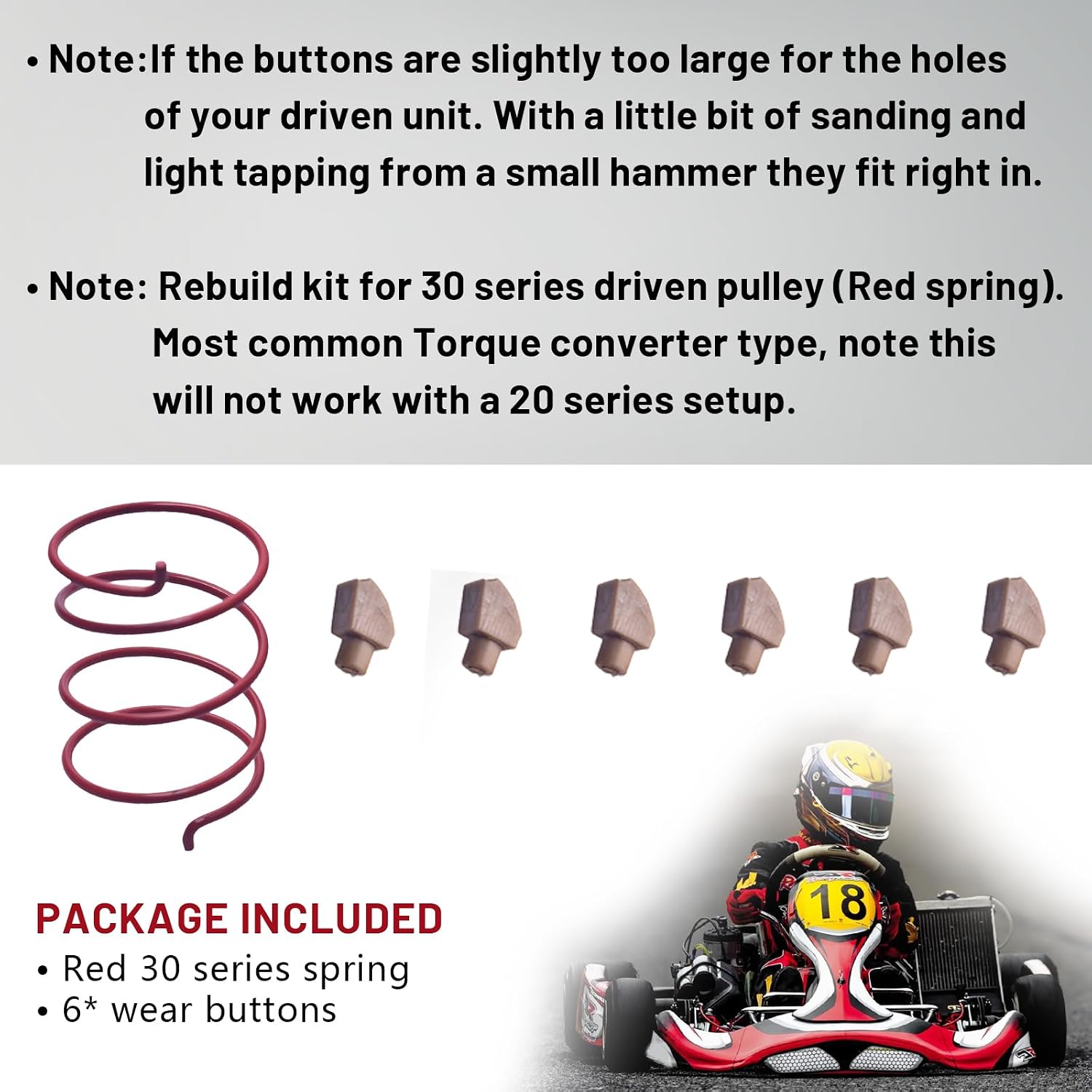 Rebuild Kit for 30 Series Torque Converter Driven Pulley